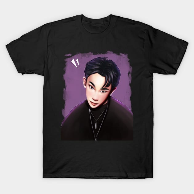 WonHo, kpop, fan art, version 1, crazy, don’t regret, singer, dancer, artist, monster x, idol T-Shirt by KAM KOLE